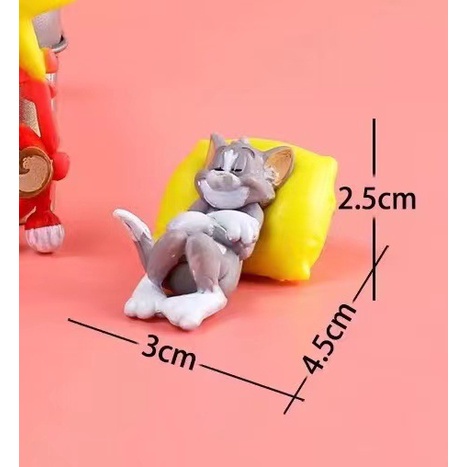Mô Hình Mèo Tom Và Chuột Jerry Dễ Thương Trang Trí Xe Hơi