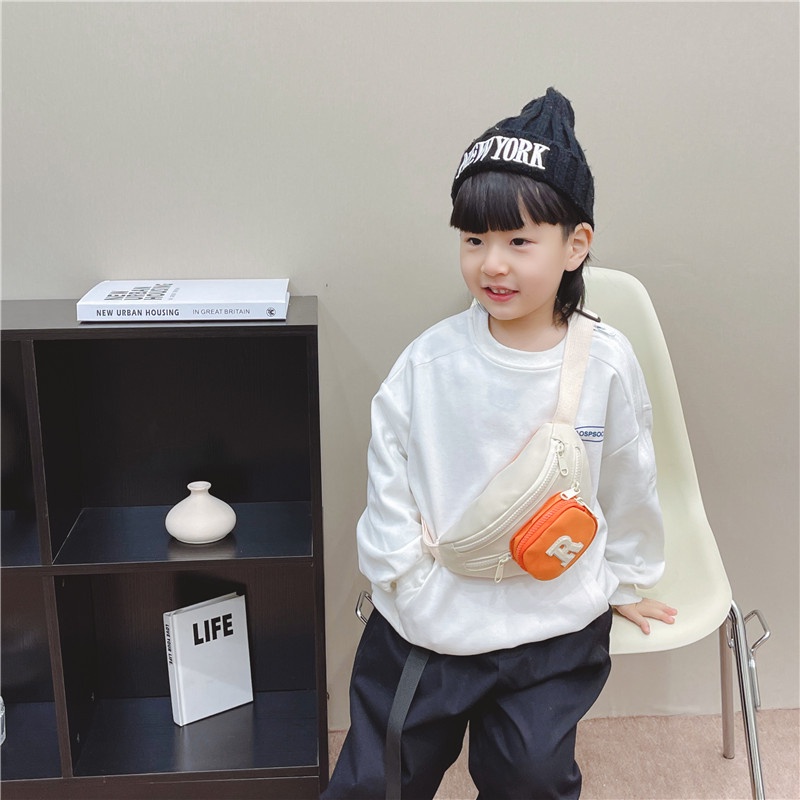 Túi bao tử đeo chéo đi chơi, đi học cho trẻ em bé trai, bé gái bảng chữ cái nhiều màu