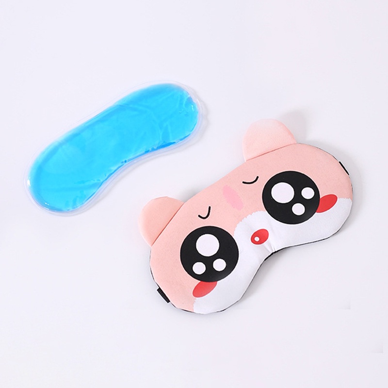 Bịt Mắt Ngủ Có Túi Gel Mềm Mịn Dễ Thương JP5