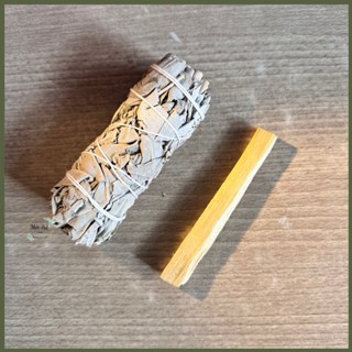  Combo Xô thơm trắng Thanh Tẩy  1 Xô Thơm Trắng  ~35-40g  và 1 Thanh gỗ trắc xanh Palo Santo  ~10g  