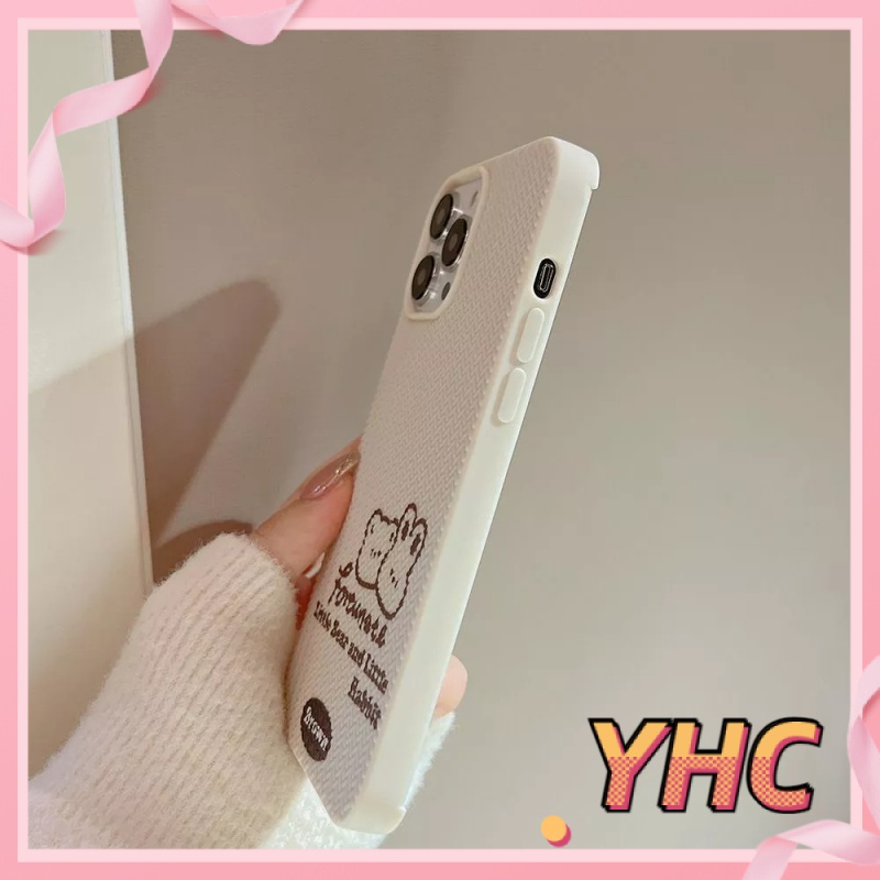 Ốp lưng phone Dệt gấu nhỏ màu vàng gạo đơn giản iPhone 6 / 6S / 6splus / se / 7 / 7plus / 8 / 8plus / X / xs / xsmax / 11 / 12 / 13 / 14 / Plus / Pro/Pro max-603