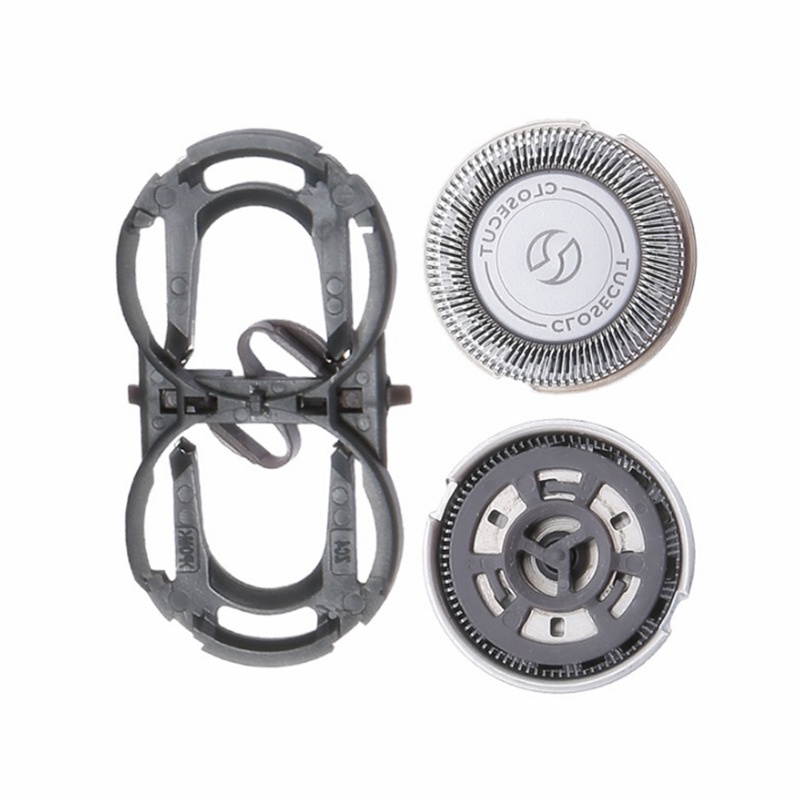 Đầu Dao Cạo Râu Bằng Thép Không Gỉ Kèm Giá Đỡ ABS Thay Thế Chuyên Dụng Cho Philips PQ182 PQ183 PQ206 / 190