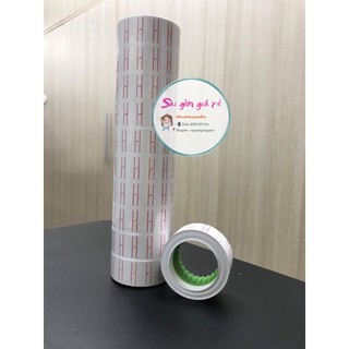 Set 10 cuộn băng bấm giá trắng