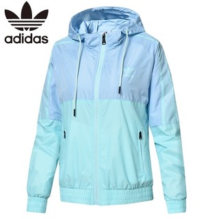  Áo Khoác Gió Adidas 100% Chính Hãng Phối Lưới Thoáng Khí Nhanh Khô Chống Nắng Cho Nữ 