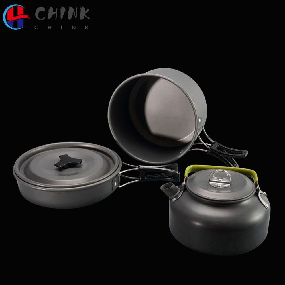 Bộ Nồi Chảo Nấu Cà Phê Bằng Hợp Kim Nhôm Tiện Dụng Khi Đi Cắm Trại