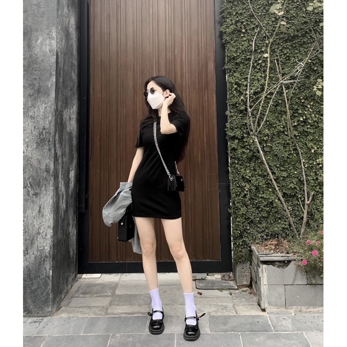 váy body cộc tay
