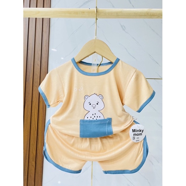 Bộ thun lạnh tay ngắn cho bé trai và bé gái 8-18kg đẹp lắm nha