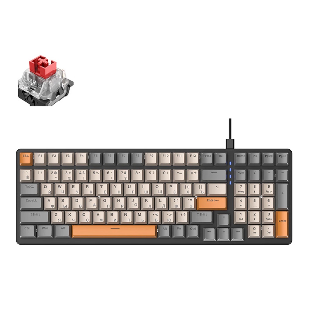 Bàn Phím CƠ ZIYOU K3 Cao Cấp, Phím Gõ Êm, Led rainbow 10 Chế Độ Led Dùng Cho Máy Tính, PC, Laptop -dc4960