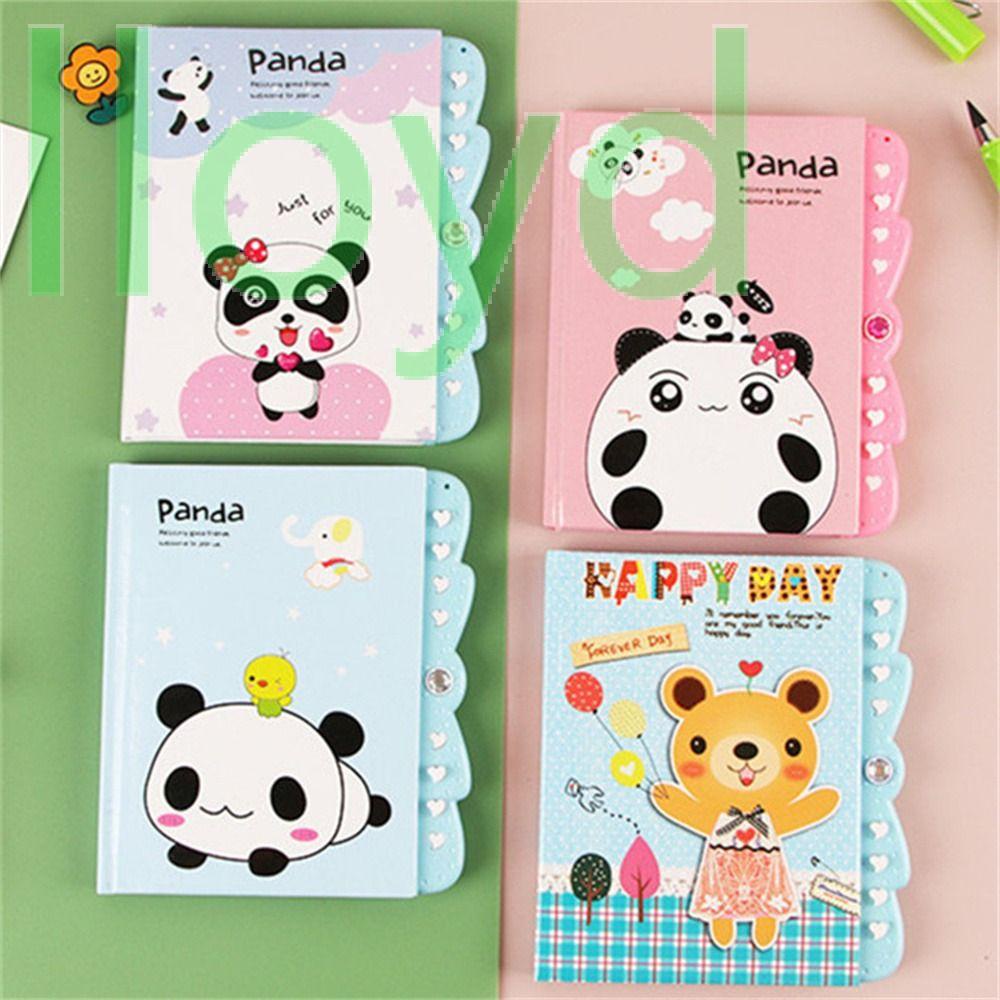 Lloyd Sổ Ghi Chú Nhật Ký Có Khóa Mật Khẩu Hình Động Vật Hoạt Hình Kawaii Cho Trẻ Em