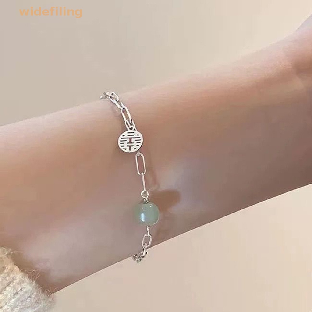 Widefiling Vòng Tay Chuỗi Hạt May Mắn Bằng Hợp Kim Đính Ngọc Trai Nhân Tạo Thanh Lịch Dành Cho Nữ