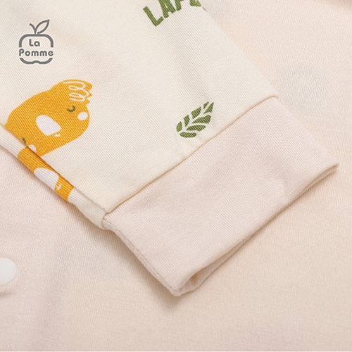 Body chip dài tay La Pomme cúc lệch Koala tinh nghịch - Be