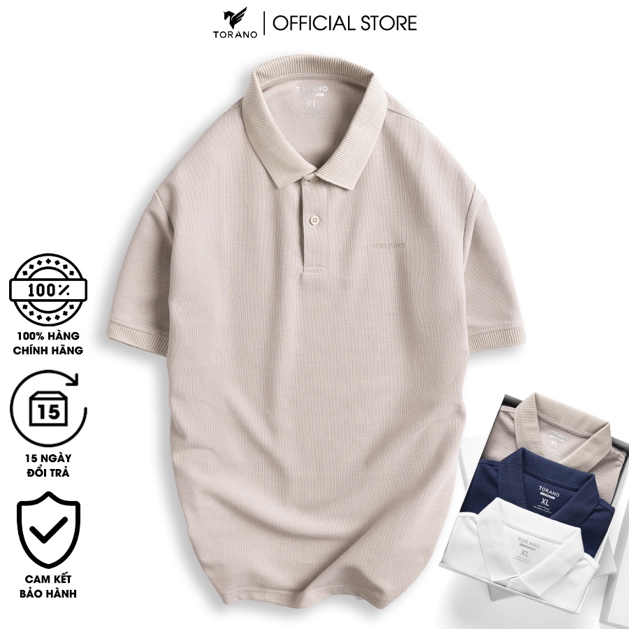 Áo POLO nam cổ bẻ basic TORANO vải cá sấu co dãn cotton 4 chiều, nam tính, sang trọng, thanh lịch - TP911.