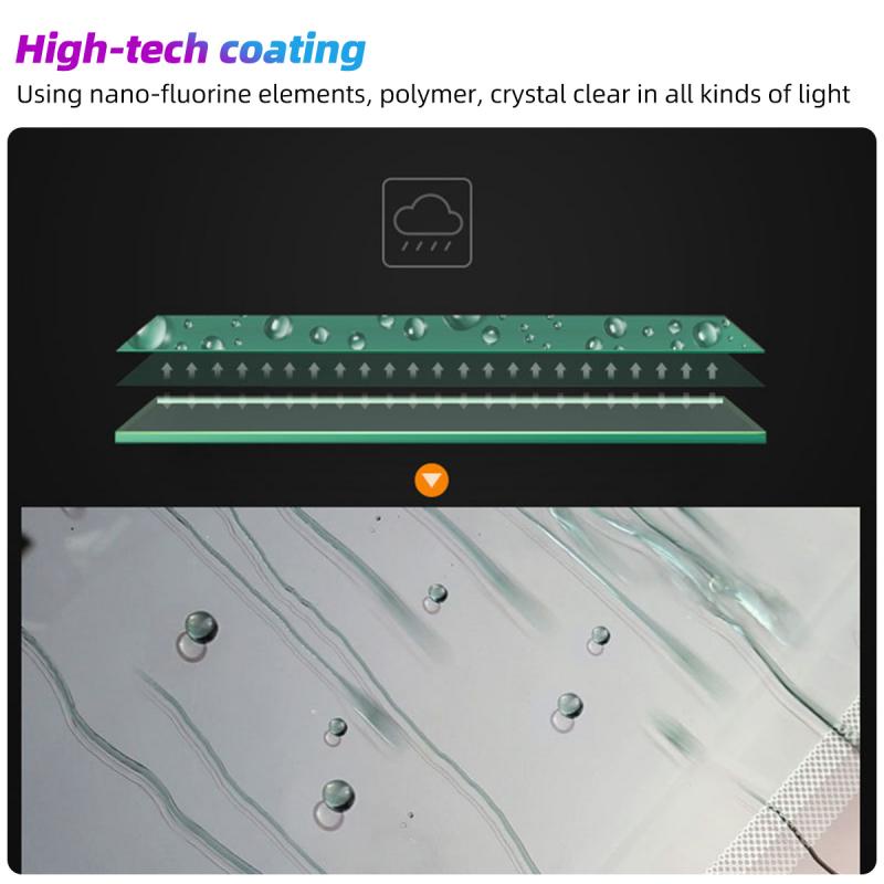 Set 2 miếng dán gương chiếu hậu xe hơi HDOORLINK chống thấm nước chống nhòe đảm bảo an toàn lái xe tiện lợi