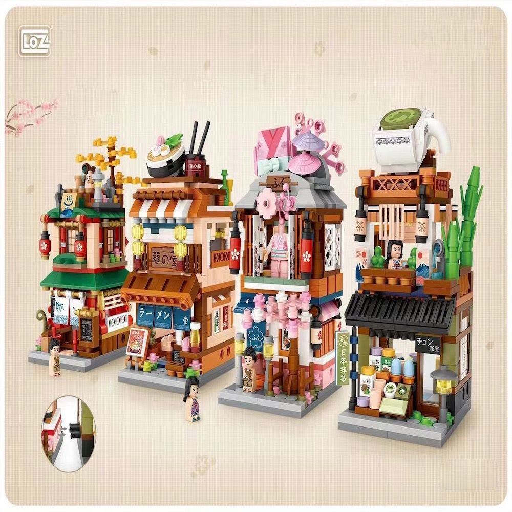 Bộ đồ chơi Lắp Ráp Mô Hình Nhà Cửa phong cách đường phố nhật bản lego cho bé gái