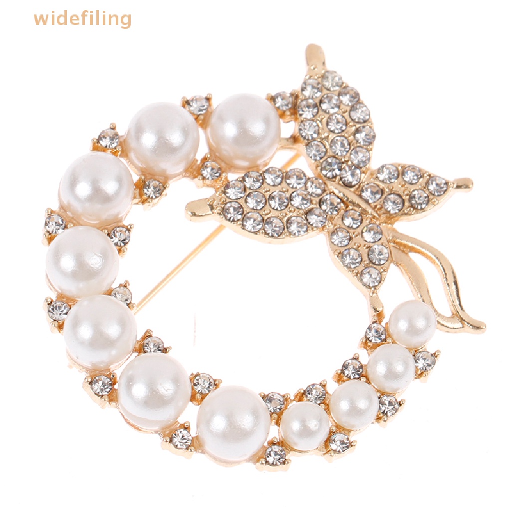 Ghim Cài Áo Hình Bướm Đính Ngọc Trai Nhân Tạo Thời Trang