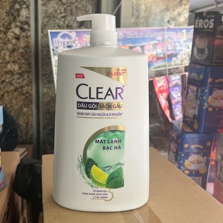 Dầu gội sạch gàu Clear mát lạnh bạc hà 1kg4