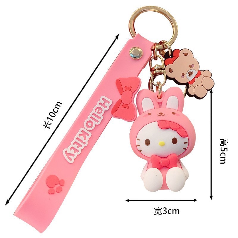 SANRIO Móc Khóa Hình Cinnamoroll Ktcapat Kuromi MyMelody Pompom Purin Dễ Thương
