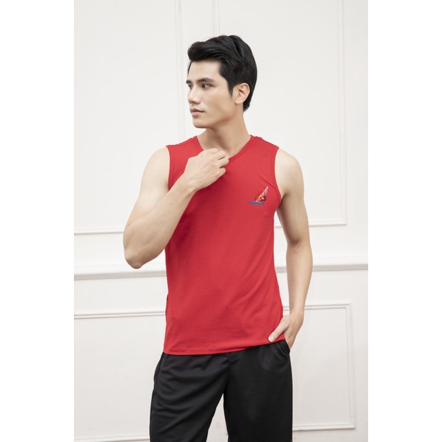 Áo ba lỗ nam tanktop tập gym KWIN 4 màu trẻ trung nam tính chất co giãn thấm hút KTT006S1