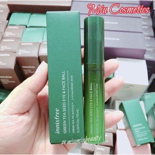 Bút dưỡng vùng da mắt chiết xuất từ hạt trà xanh innisfree green tea seed eye & face ball 10ml