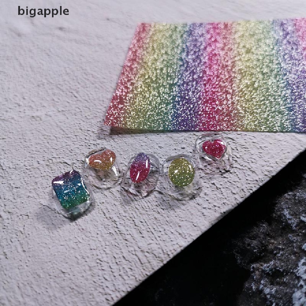 1 Tờ Đề Can Dán Móng Tay Nghệ Thuật Màu Laser