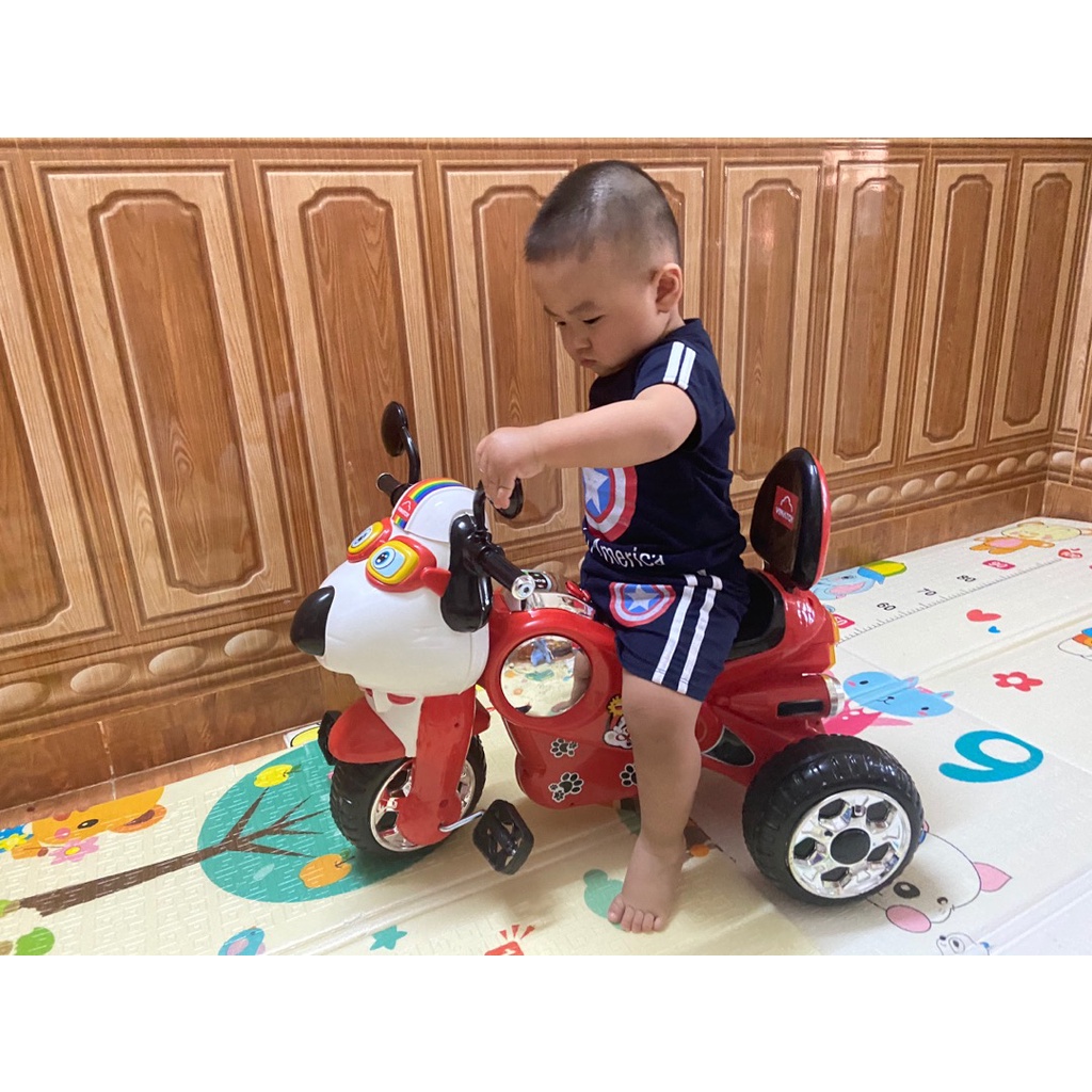 Xe 3 Bánh Nhựa Chợ Lớn L9 hình Chú Chó Thông Minh  - M1814-X3B - Dành Cho Bé Từ 2 Tuổi