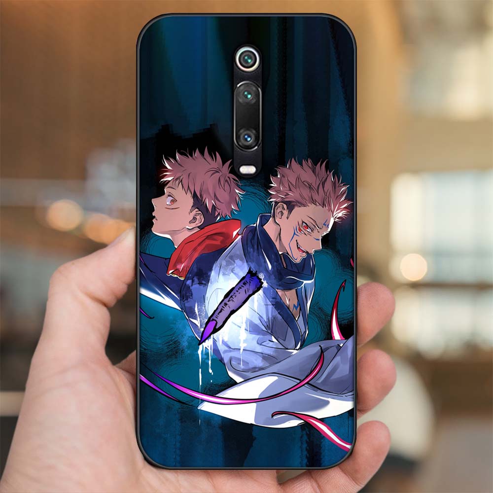 Ốp lưng Xiaomi K20, K20 Pro, Mi 9T viền đen in hình Sukuna Yuji Jujutsu Kaisen Chú Thuật Hồi Chiến