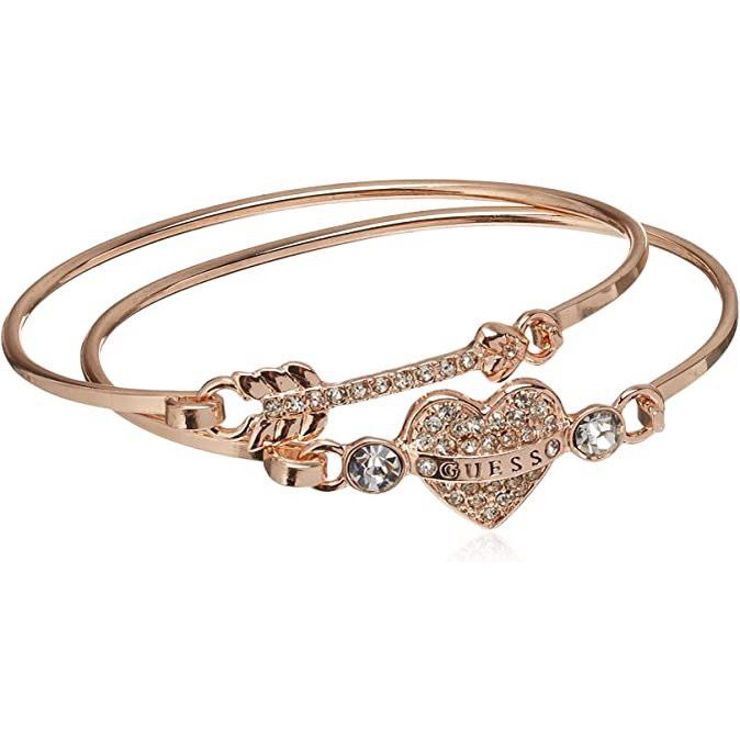 Vòng tay NỮ GUESS Women's Tension Bracelet Duo, Rose Gold, One Size