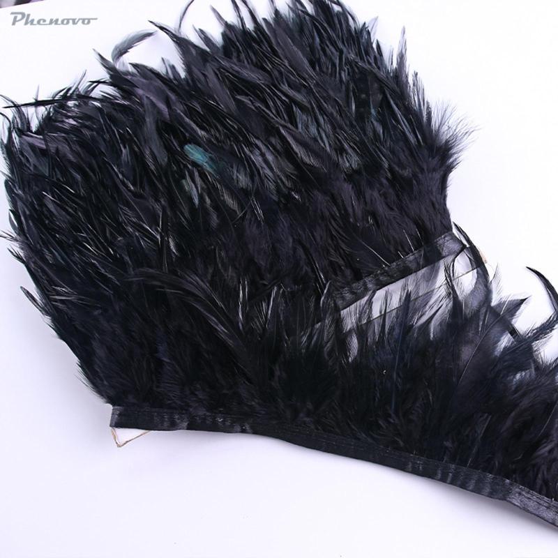 Cuộn Dây Lông Vũ Dài 1M Màu Đen Dùng Trang Trí Tiệc