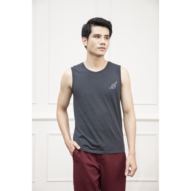 Áo ba lỗ nam tanktop tập gym KWIN 4 màu trẻ trung nam tính chất co giãn thấm hút KTT006S1