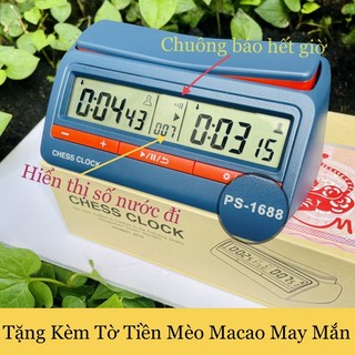 Đồng hồ cờ tướng, cờ vua PS-1688 bập bênh, bền bỉ, cực nhiều chức năng - (Có kèm quà tặng)