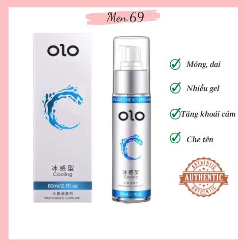 Gel Bôi Trơn OLO Cooling Cao Cấp The mát 60ml - Tăng khoái cảm Men.69