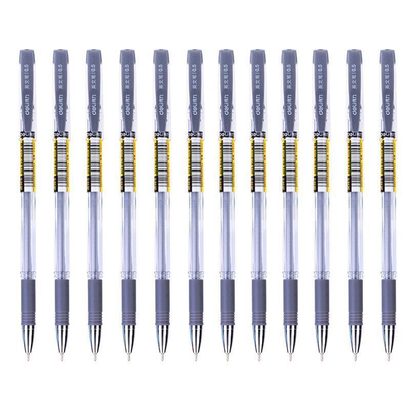 2 Bút Mực Đen Ngòi 0.5Mm Deli S173