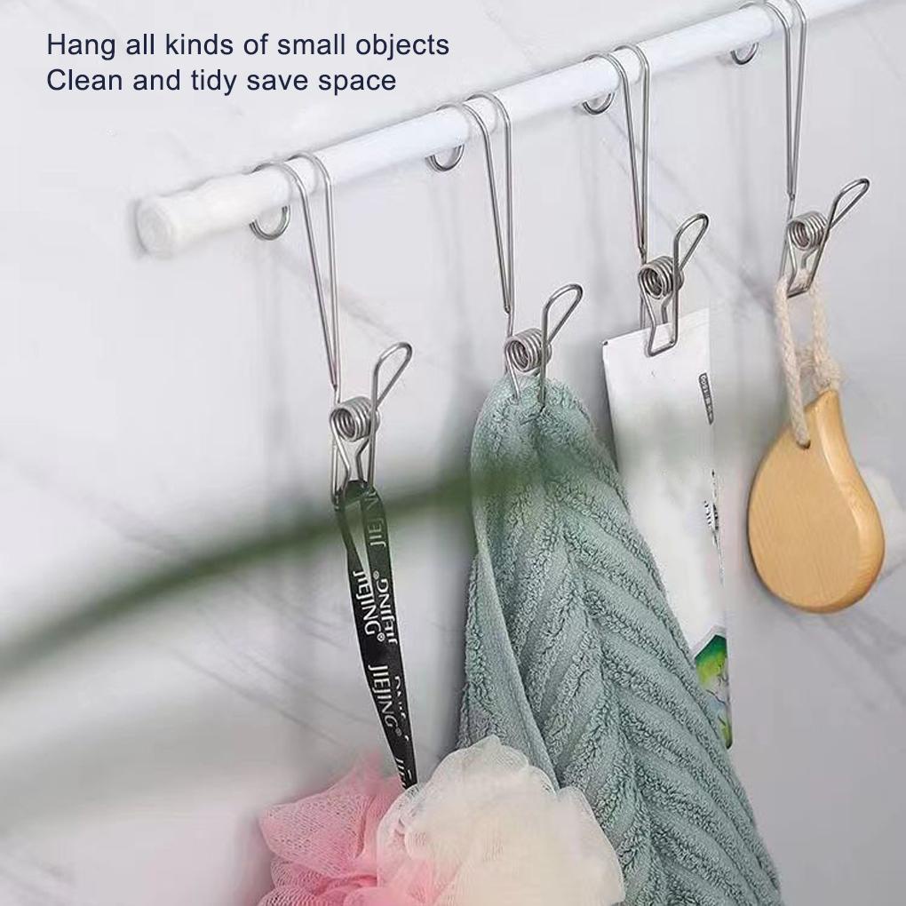 Set 6 Kẹp Nhựa Treo Quần Áo Siêu Nhẹ Chống Gió