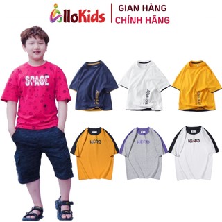 Bé Trai 4 - 15 tuổi (15kg - 45kg) Áo Phông Cộc Tay Áo Thun cộc tay AKL #chữdọc