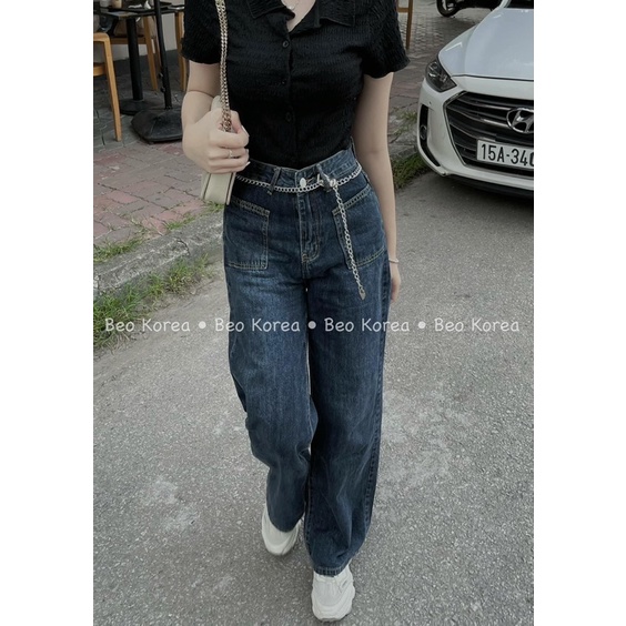 MÃ 4120 - 601 - 3188 QUẦN SUÔNG 2 TÚI TRƯỚC KÈM XÍCH