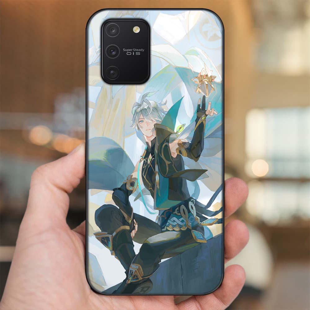 Ốp lưng Samsung S10 Lite viền đen in hình Alhaitham Genshin Impact