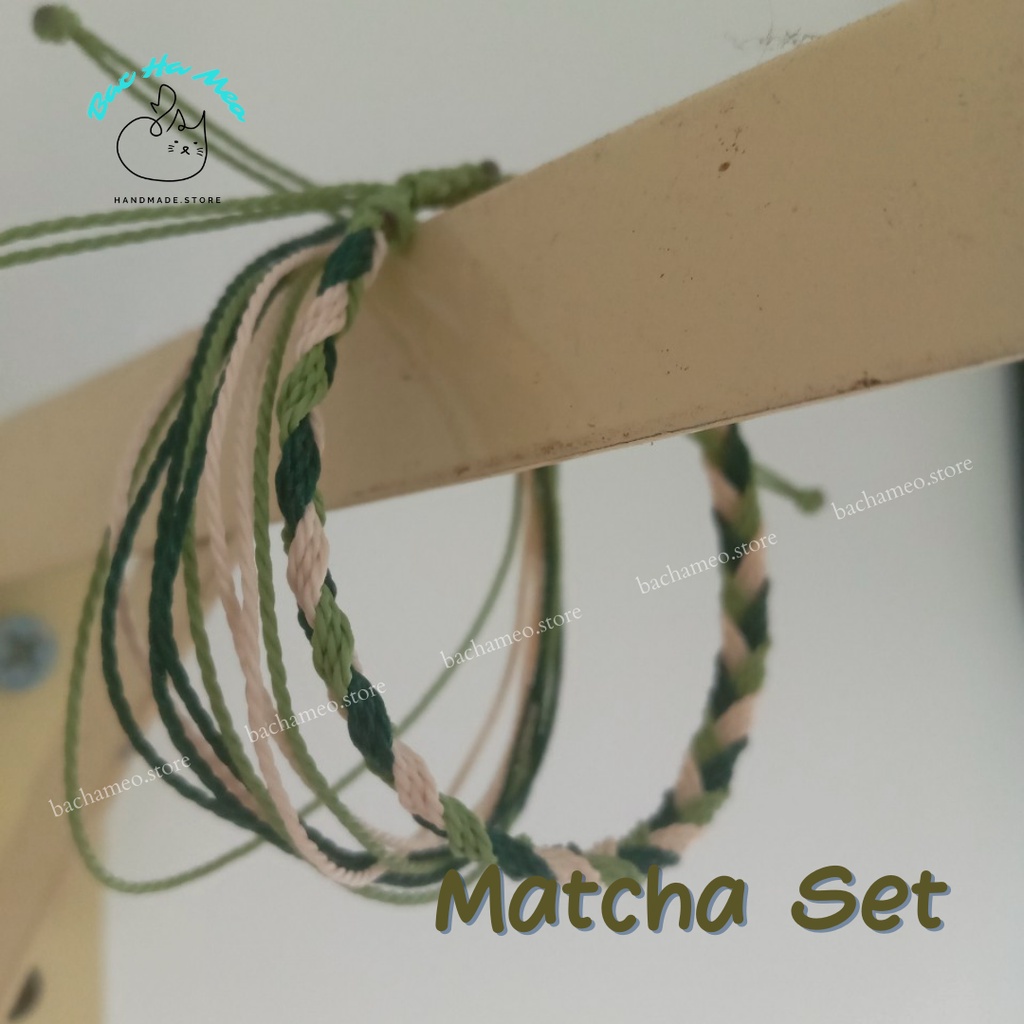 Set vòng tay waterproof - MATCHA SET  - BacHaMeo Store