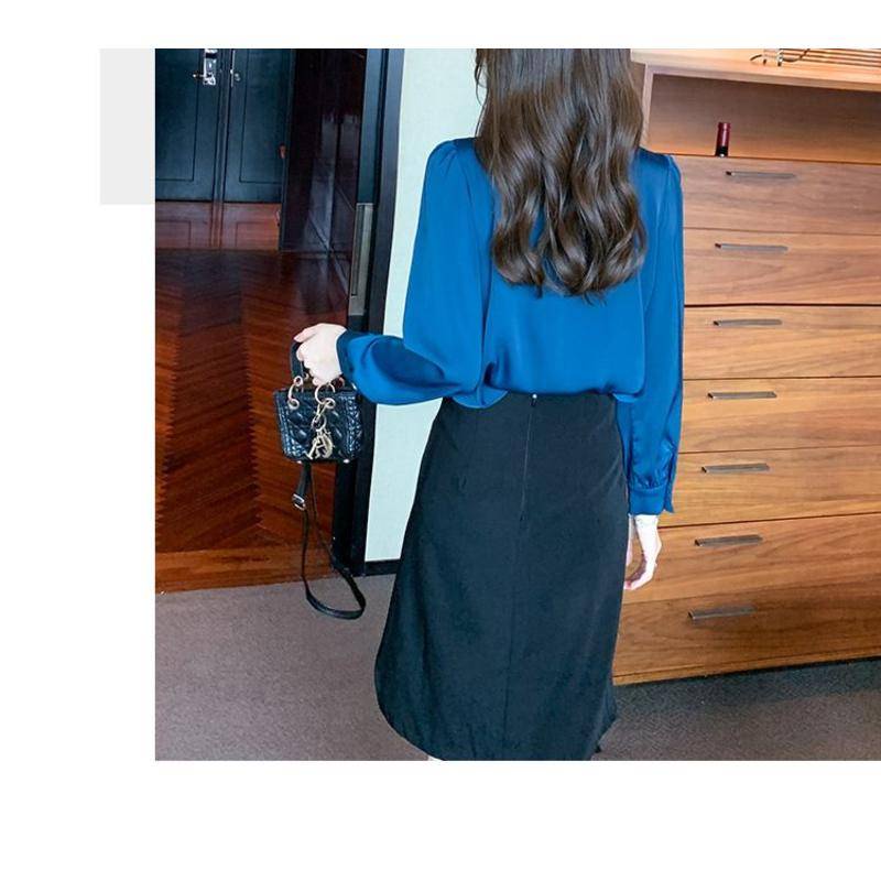 Áo Sơ Mi Chiffon Cao Cấp Phối Dây Xích Thời Trang Mùa Xuân 2023