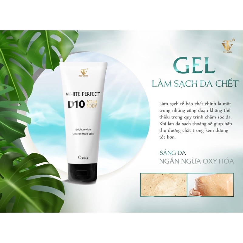 D10 topwhite tẩy da chết