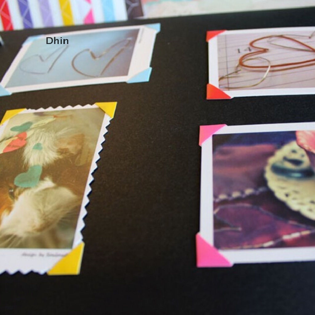 1 Tờ / 102 Miếng Dán Góc Ảnh Tự Dính Tiện Dụng