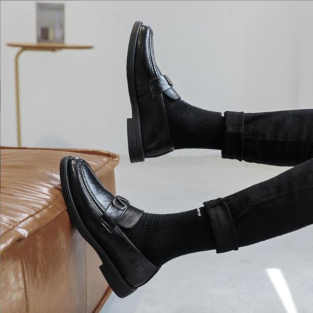 Giày Tây Nam - Giày Lười Nam FUN Màu Đen Mới GTA20