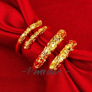 Pmrawc | nhẫn cặp mạ vàng 24k fs371