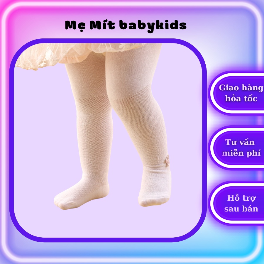 Quần tất lưới, quần tất dài mặc váy cho bé gái từ 0 đến 5 tuổi