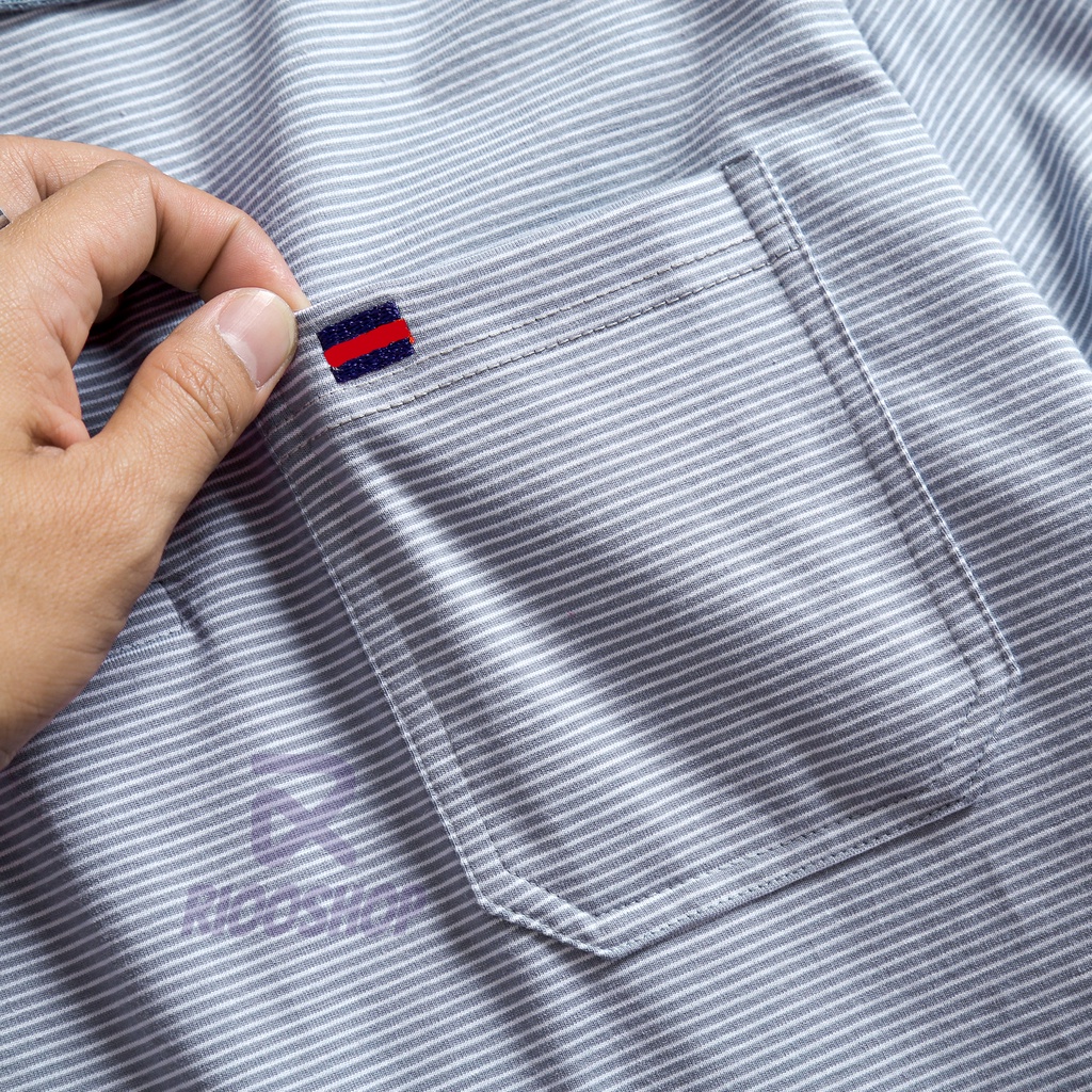 Áo thun có cổ trung niên có túi, áo polo nam cotton ngắn tay trung niên đẹp, chất lượng, vải dày RIOOSHOP RCP004