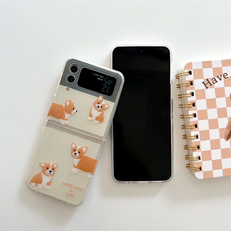 Ốp Điện Thoại Nắp Gập Chống Rơi In Hình Doraemon Cho Samsung Galaxy Z Flip 3 Flip4 Flip4