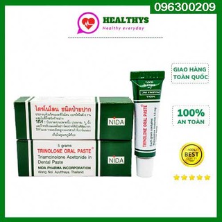 Kem bôi nhiệt miệng trinolone oral paste - nida 5g thái lan
