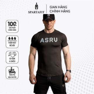 Áo thun nam thể thao gym Asrv Silver Litle Coolmax SPARTAFIT phông cộc tay