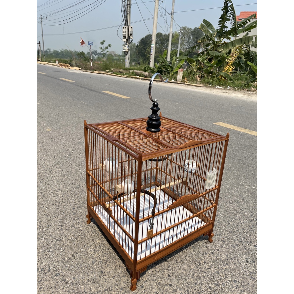 Khung lồng chào mào tre già đã qua xử lý chống mối mọt siêu dễ ráp