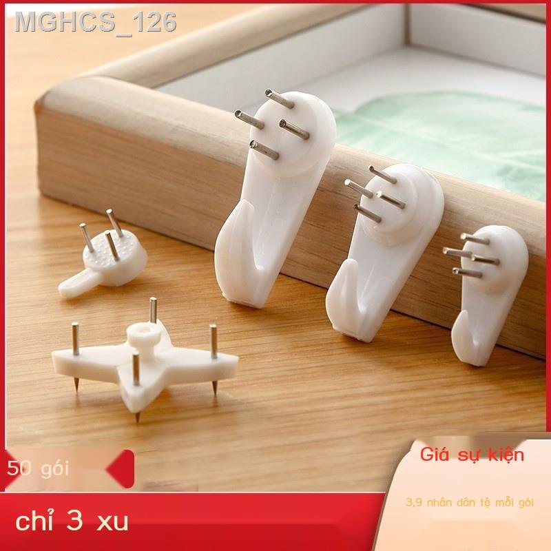 ♕ Tường liền mạch móc liền mạch móng vô hình chịu lực mạnh treo tranh ảnh treo tường khung ảnh móng tay đồng hồ treo tườ