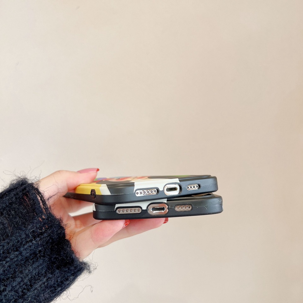 Ốp Điện Thoại Họa Tiết Hoạt Hình Nhiều Màu Chống Sốc Cho iPhone11 12 13pro / max 14pro